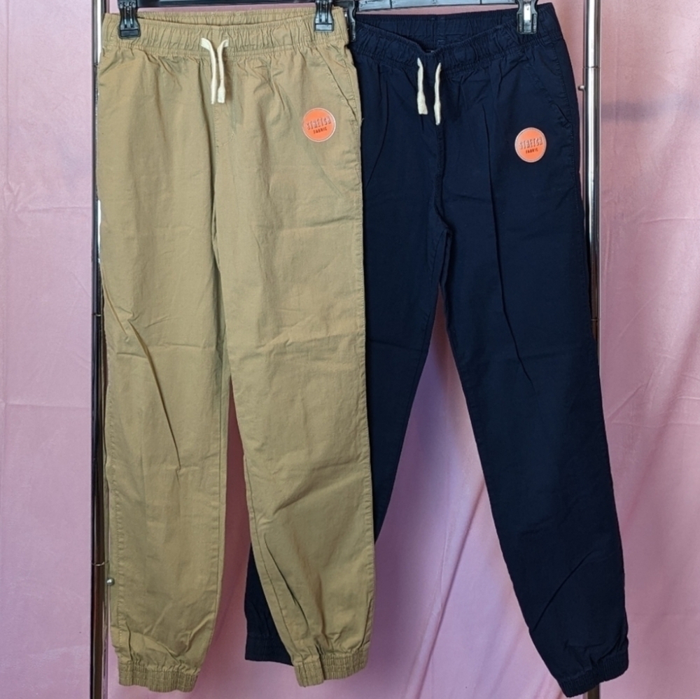 The Children's Place 2 Pack Joggers in Tan and Blue size 14